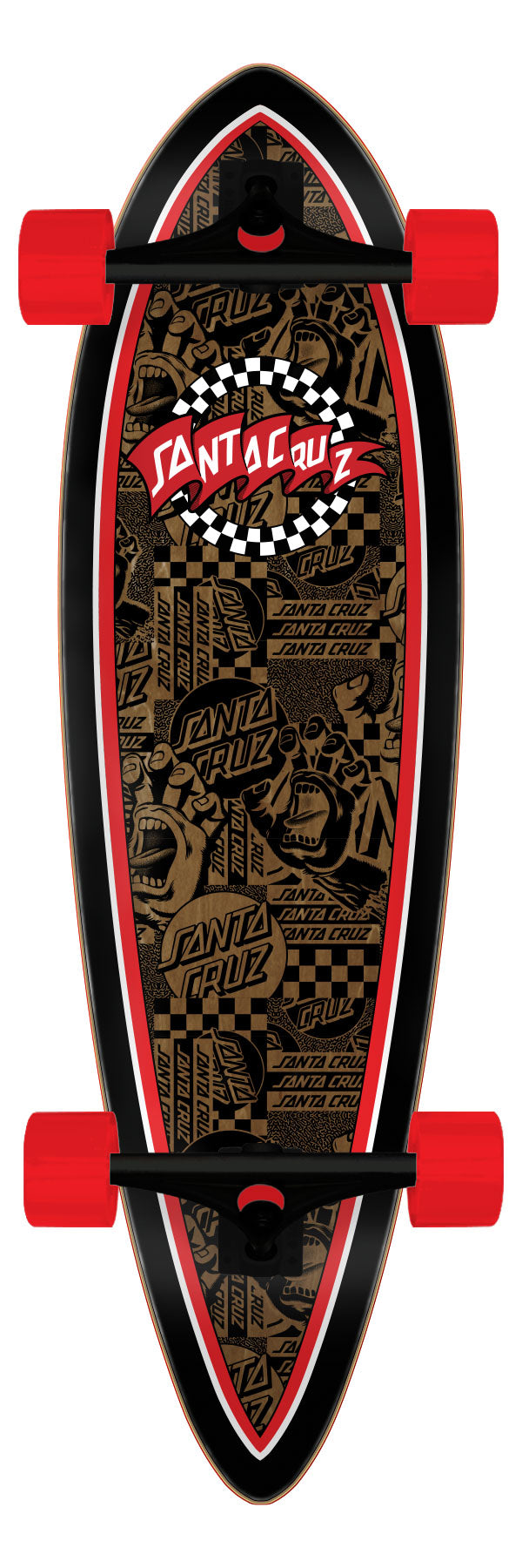 Tabla Longboard Santa Cruz  Banner Check Route 9.20in x 33in