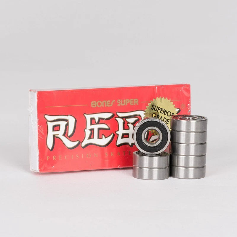 Baleros "Bones® Super REDS® Skateboard Bearings 8 pack"