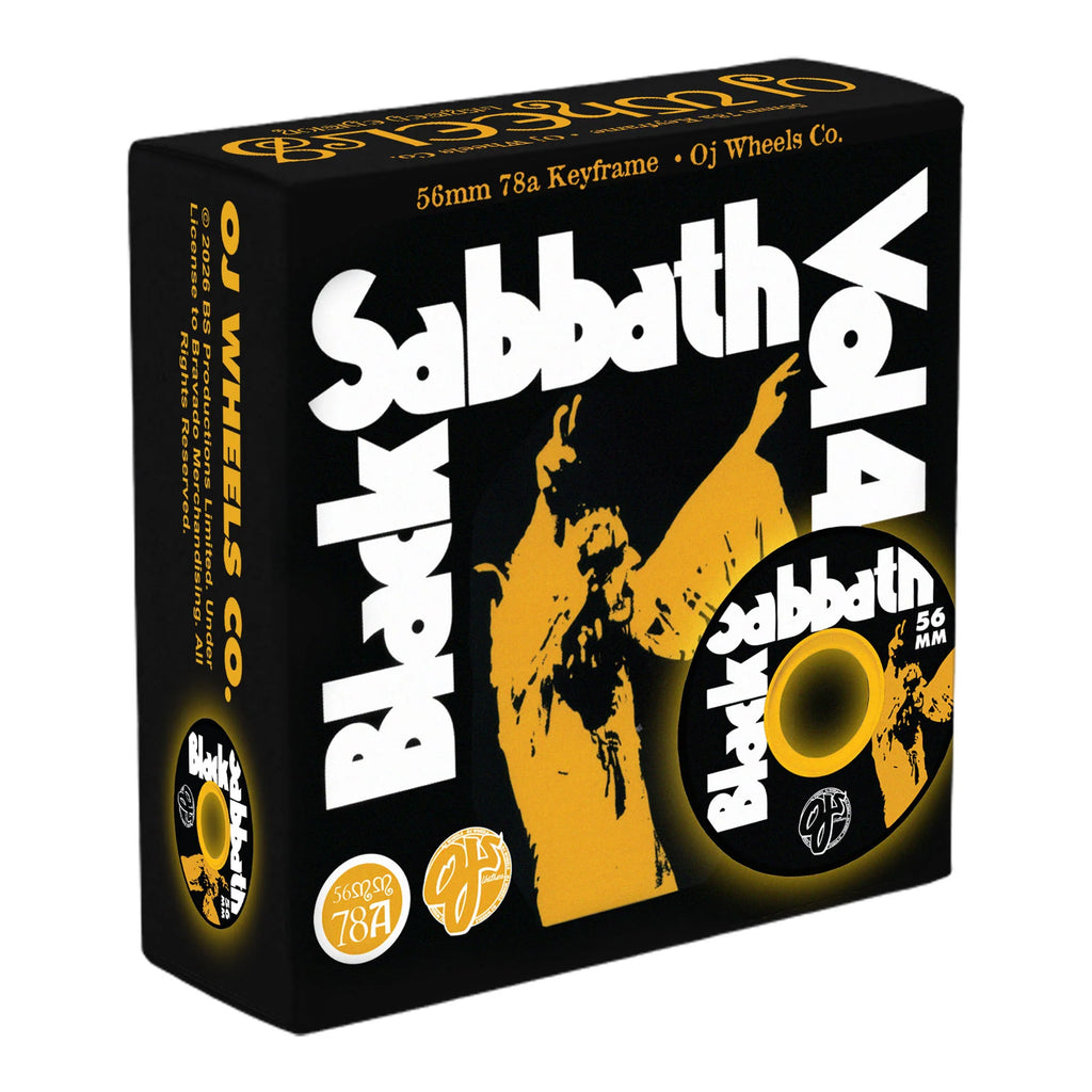 llantas 56mm Black Sabbath Vol 4 Keyframe 78a OJ Skateboard Wheels