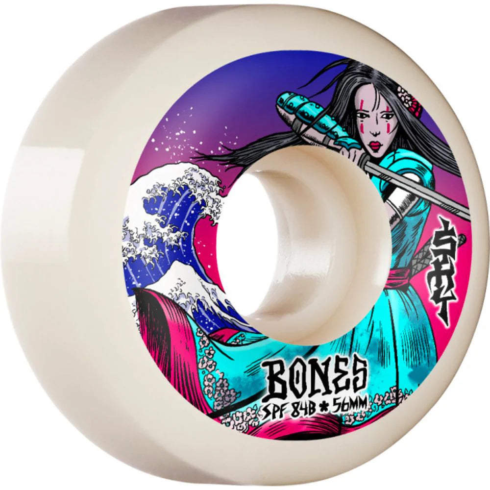 Llantas "Brown Warrior 56 P5 Sidecut Bones Skatepark Formula"