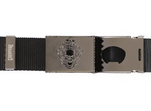 Cinturon "Bonehead Flame Web Belt Black os Unisex Creature "