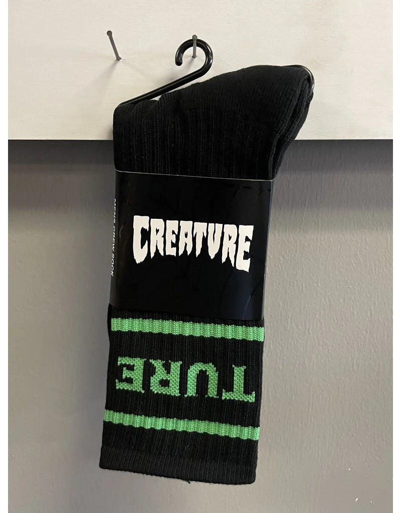 CALCETAS "BURNOUTZ CREW SOCKS BLACK 9-11 1 PAIR MENS CREATURE"