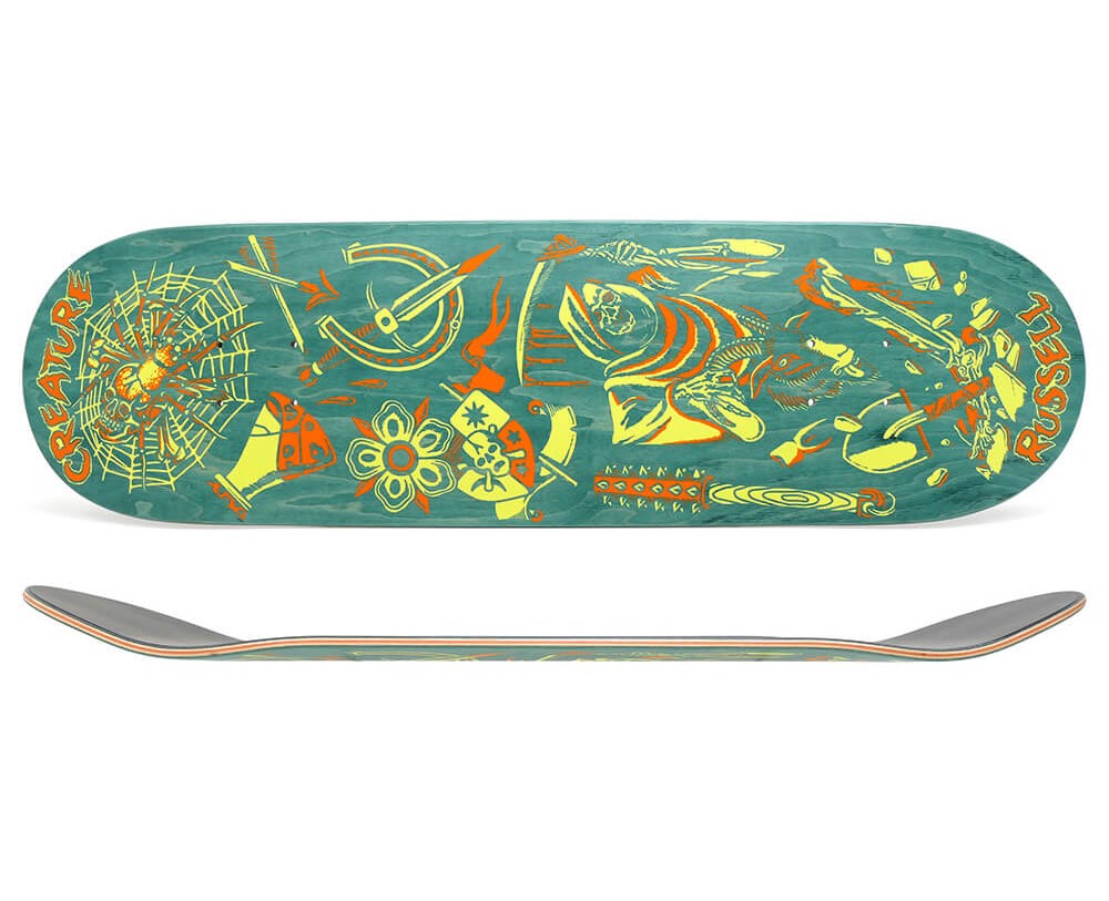 Tabla "Russell Fiend Flash VX Deck 8.60in x 31.95in Creature Decks"