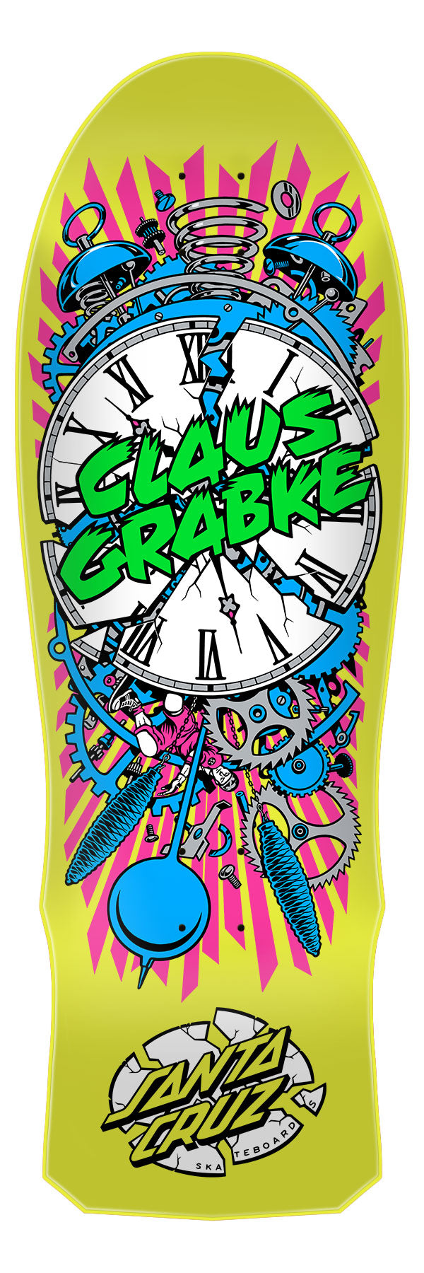 TABLA SANTA CRUZ GRABKE EXPLODING CLOCK REISSUE 10.04IN X 29.83IN