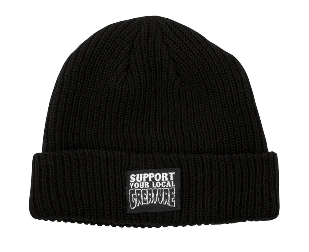 Gorro “Support Beanie Long” Black Hat - creature