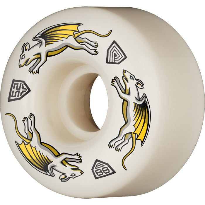 Llantas "WL PP DRAGON FORMULA NANO RAT 52X34MM V4 88A OFF WHITE"