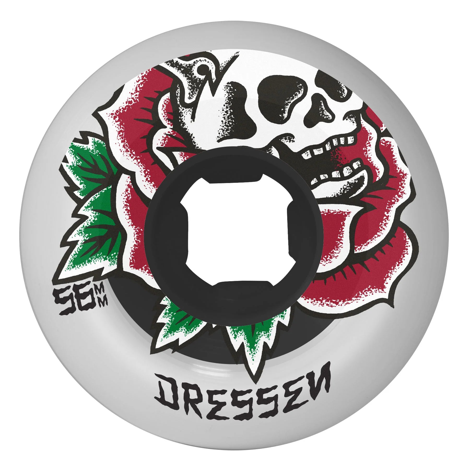 llantas 56mm Double Duro Eric Dressen Rose Skull Chubbies 99a/95a OJ