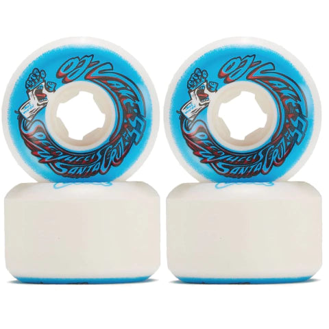 Llantas  OJ Wheels  "55mm Wooten Screaming Cast Elite White Blue Hardline 101a"