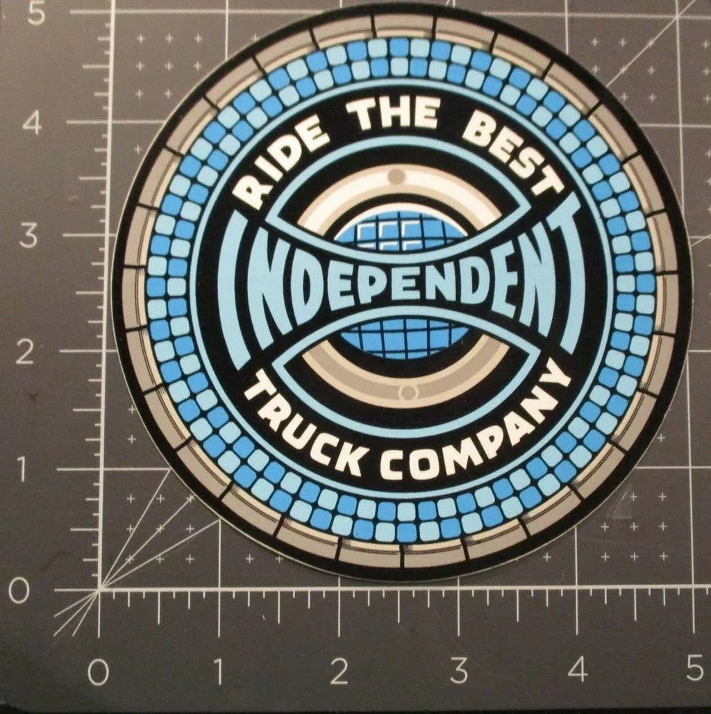 Stickers "Tile Span Clear Mylar Sticker Blue/Black 5 in x 5 in Independent"