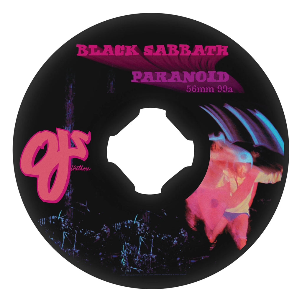 llantas 56mm Black Sabbath Paranoid Chubbies 99a OJ Skateboard Wheels