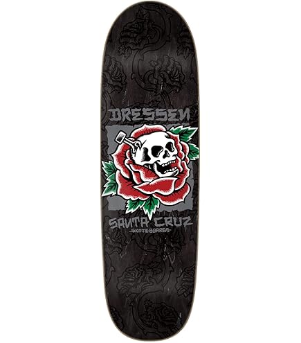 Tabla santa cruz dressen skull rose pro shaped 9.25in x 31.95