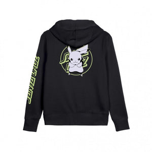 Sudadera "Pokémon Pikachu Dot P/O Hooded Regular Sweatshirt Black Womens Santa Cruz"