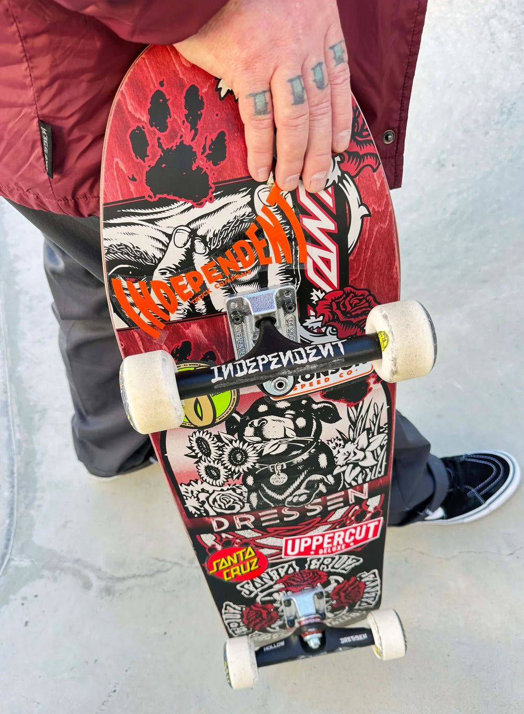 trucks independent 215 eric dressen pro black silver standard