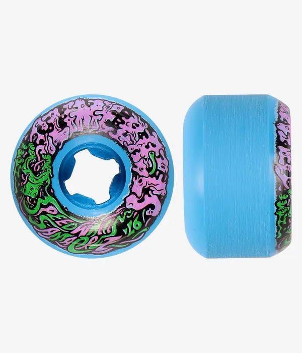 LLantas "53mm Vomit Mini Blue 97a Slime Balls Wheels"