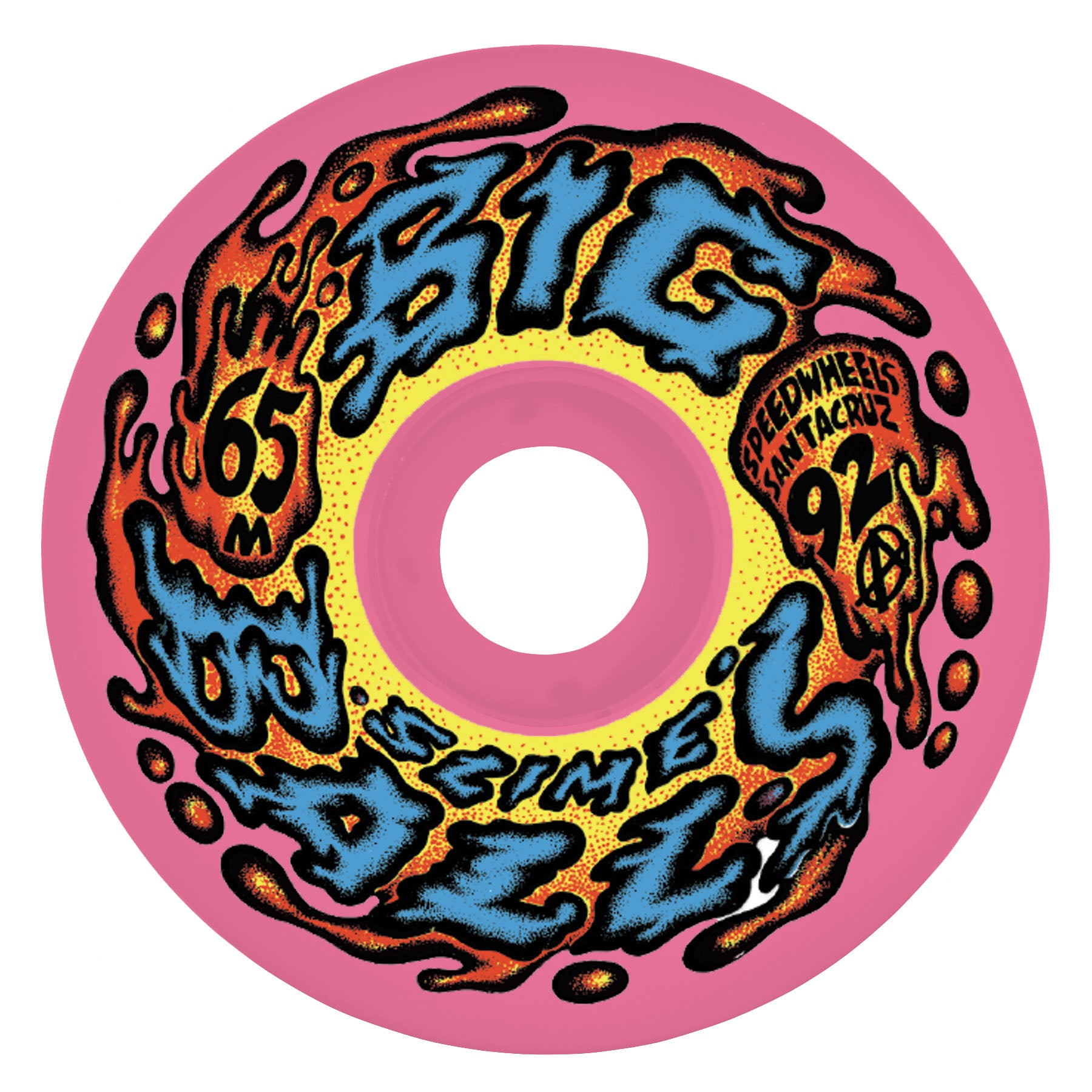 LLantas "Slime Balls Wheels 65mm Big Balls Speedwheels Reissue Big Balls Reissue Pink 92a "