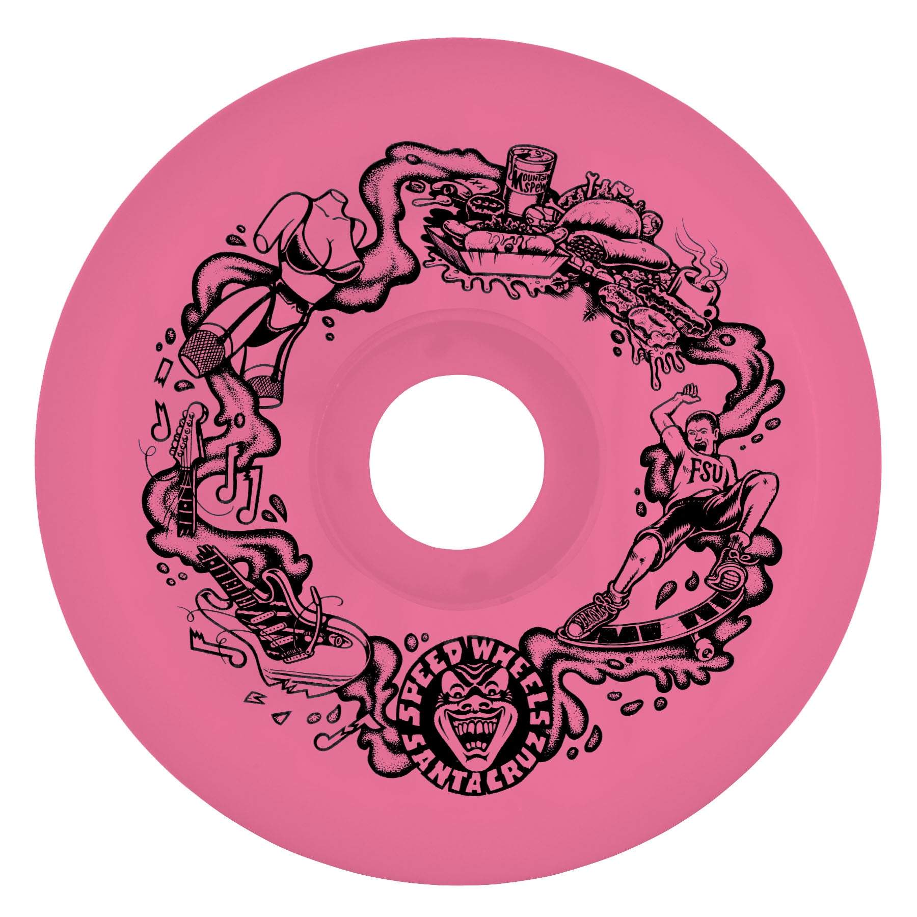 LLantas "Slime Balls Wheels 65mm Big Balls Speedwheels Reissue Big Balls Reissue Pink 92a "