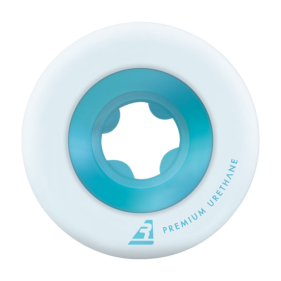 LLantas Ricta Wheels  "54mm Chrome Core White Teal 99a "