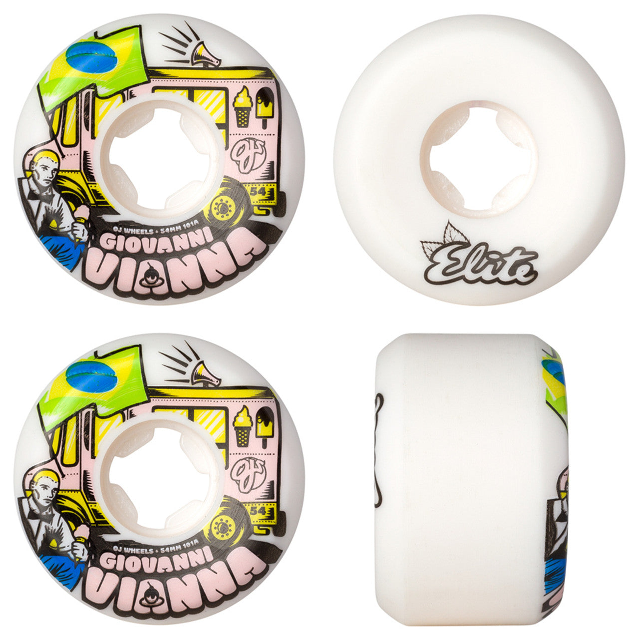 LLantas "54mm Giovanni Vianna Elite Hardline 101a OJ Wheels"