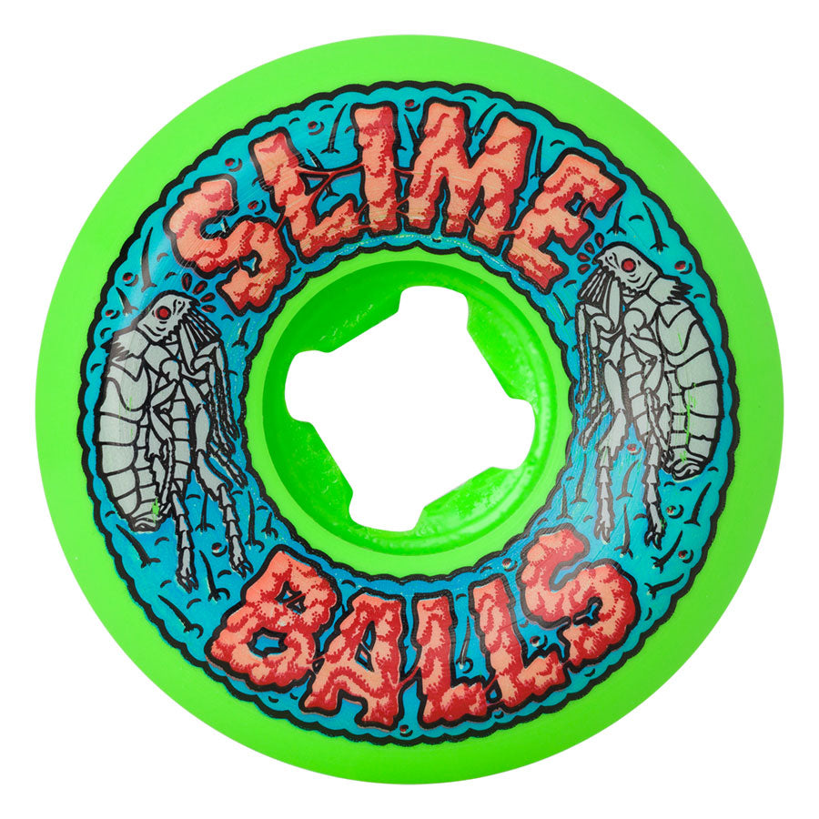 LLantas  "56mm Flea Balls Speed Balls Green 99a Slime Balls Wheels "
