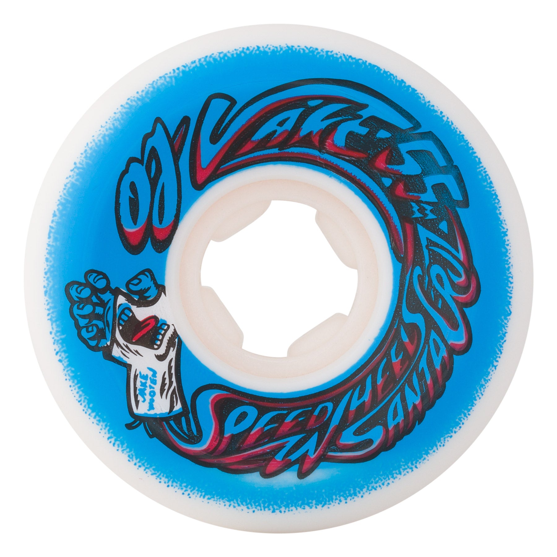 Llantas  OJ Wheels  "55mm Wooten Screaming Cast Elite White Blue Hardline 101a"