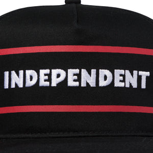 Gorra  Independent  "ITC Streak Snapback Mid Profile Hat Black OS Unisex"