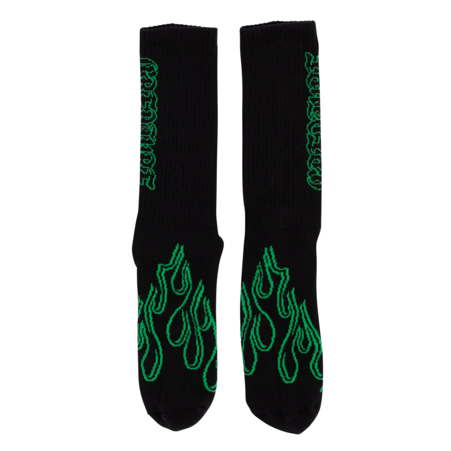 Calcetas  Creature  "To The Grave Crew Socks Black 9-11 1 Pair Mens"
