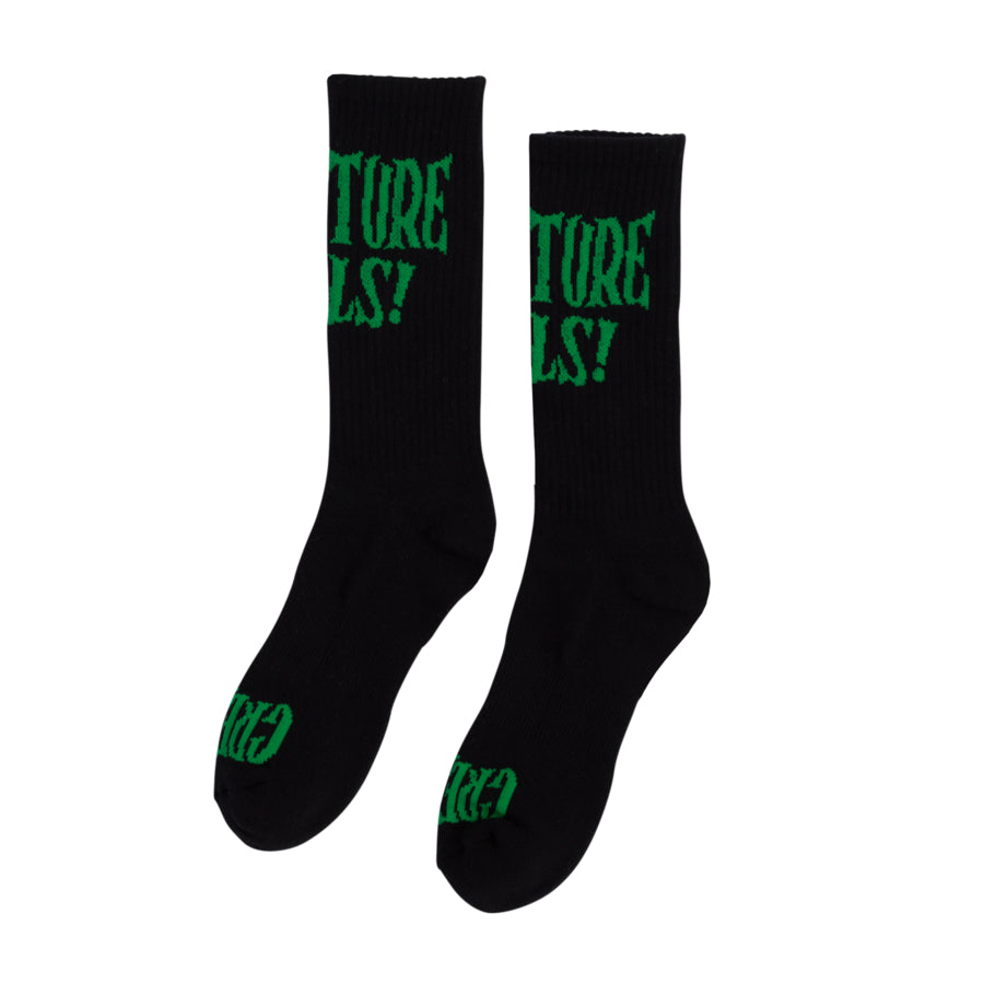 Calcetas Creature  "Reaper Kills Crew Socks Black 9-11 1 Pair Mens "