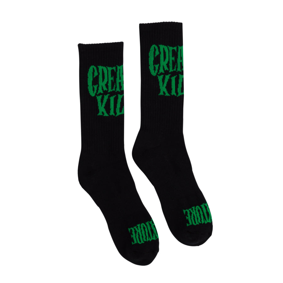 Calcetas Creature  "Reaper Kills Crew Socks Black 9-11 1 Pair Mens "