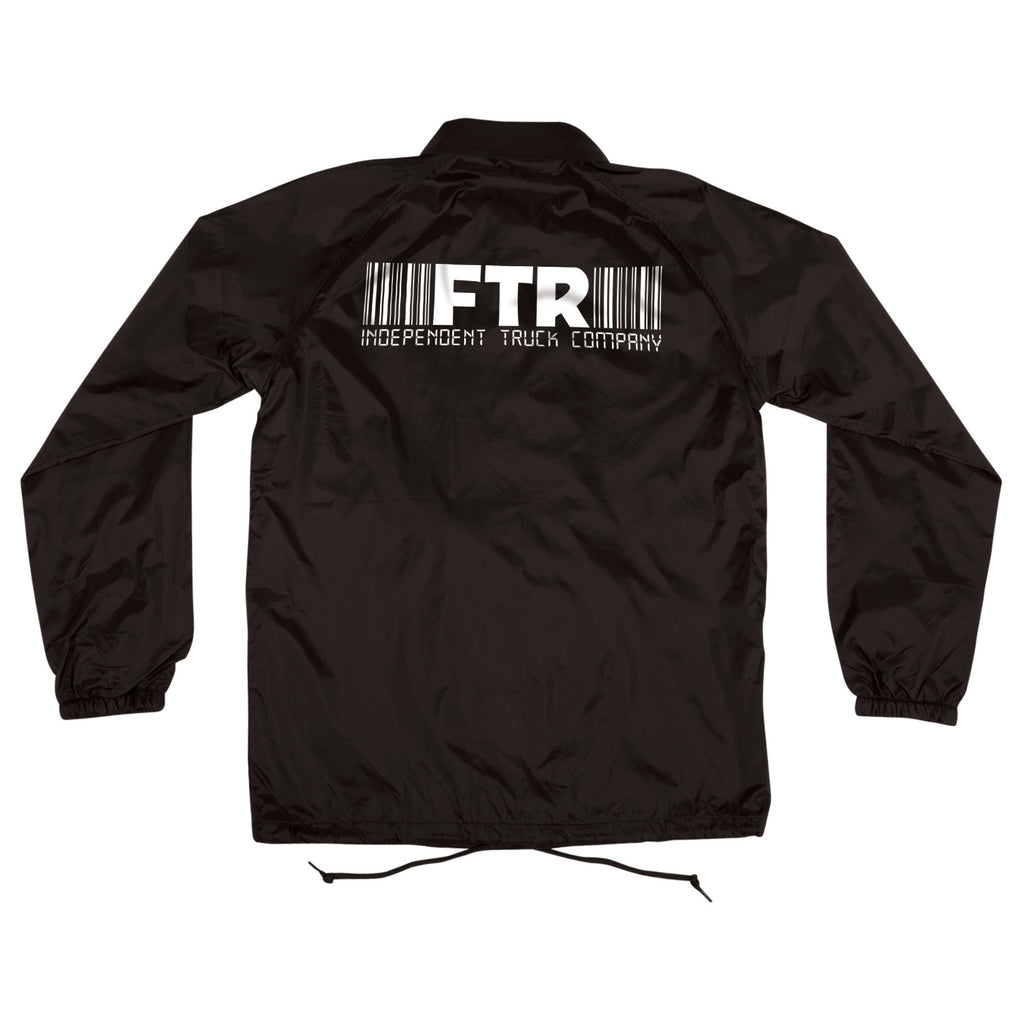 Chamarra "FTR Barcode Coach Windbreaker L/S Jacket Black Mens Independent"