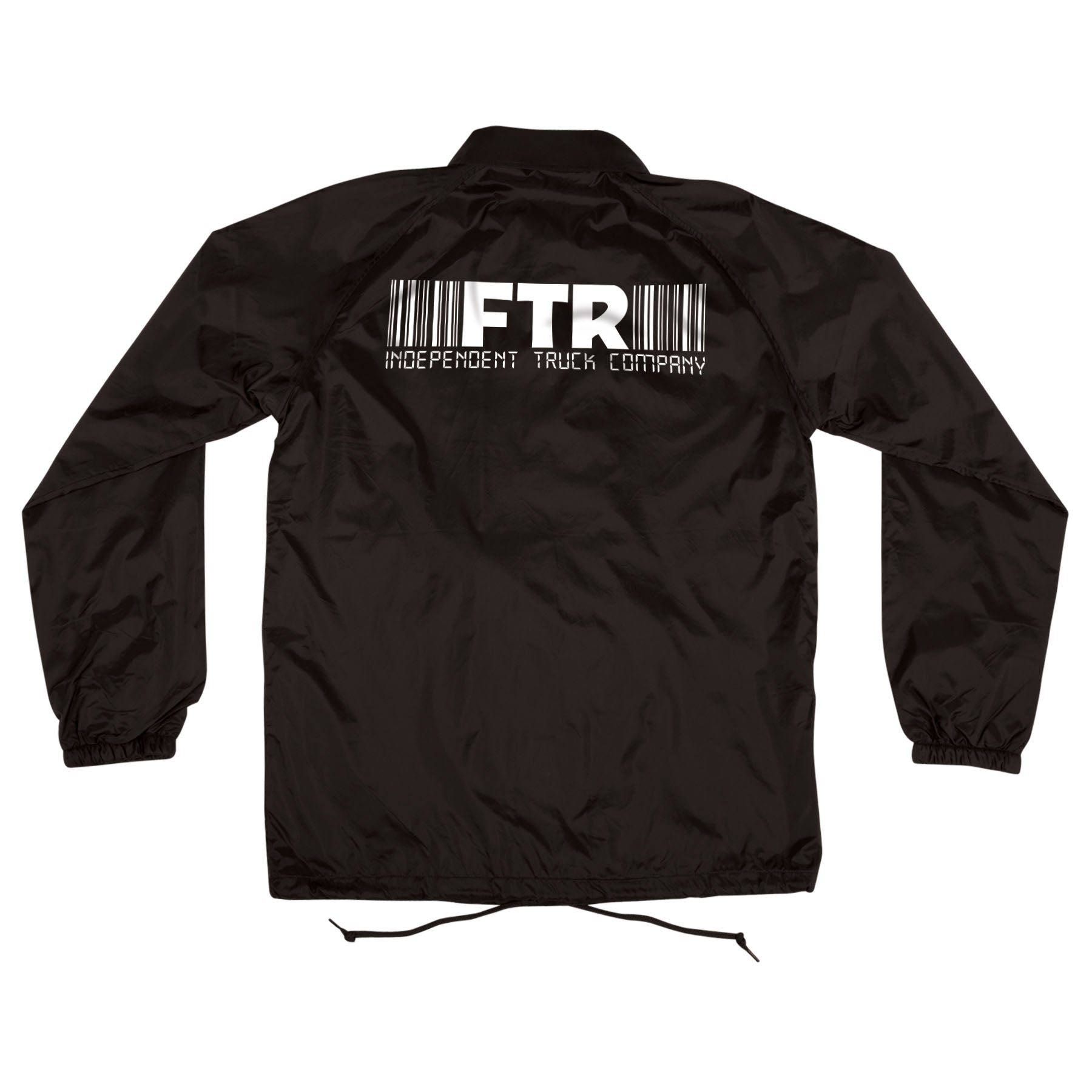 Chamarra "FTR Barcode Coach Windbreaker L/S Jacket Black Mens Independent"